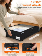 punemi 10 inch Tall Under Bed Storage Bins - Image 4