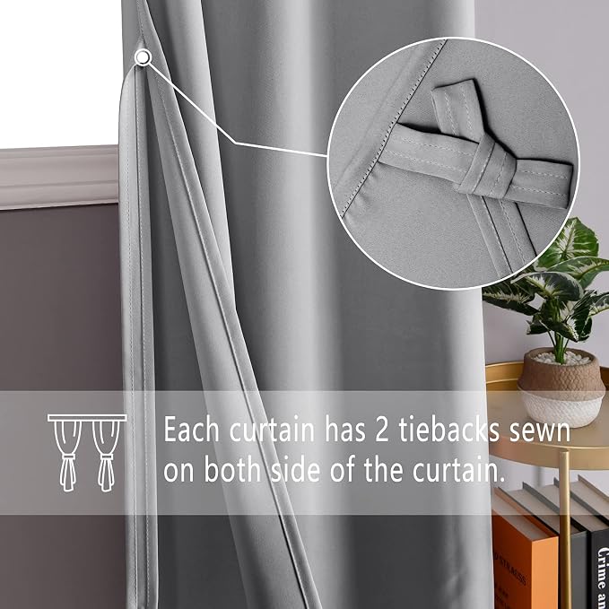 DWCN Blackout Short Curtains for Bedroom - Image 3