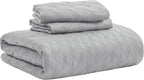Bedsure King Size Quilt, Lightweight Comforter Set, Light Grey Bedspread | - Image 8