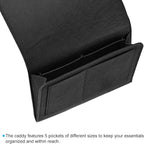 PATIKIL 11in Bedside Caddy, Bed Caddy Bedside Organizer Hanging 5 Pocket Soft - Image 3