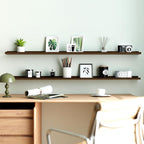 Walnut Floating Shelves for Wall Decor, 56 in Shelf - Image 2