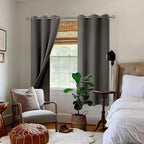 BGment Grey Blackout Curtains for Bedroom - Image 2