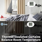BGment Beige Blackout Curtains for Bedroom 84 Inch Long 2 Panels | Thermal - Image 4