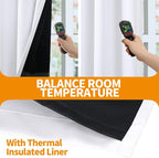 YoungsTex Thermal 100% Blackout Curtains 80 Inch Length - Image 3