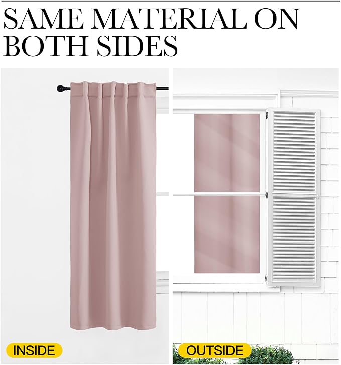 NICETOWN Light Reducing Curtain Panels Window Draperies - Image 6