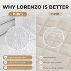 HLC.ME Lorenzo - 3 Piece Bedspread King Size Beige Quilt Bedding Set, - Image 3
