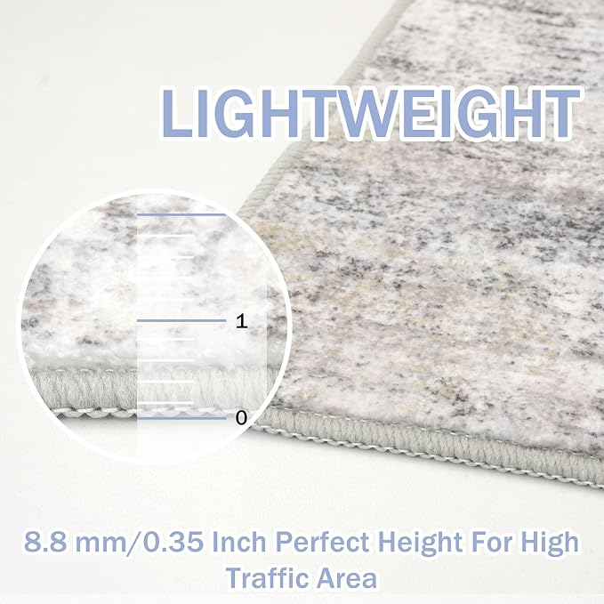 Abstract Runner Rug 2x5 Ft Washable Runners - Image 4