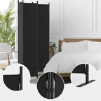Room Divider, 4 Panel Folding Screen, 88” Portable Separating 3 Feet | - Image 2