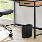 iDesign Small Slim Plastic Bathroom Trash Can - Image 5