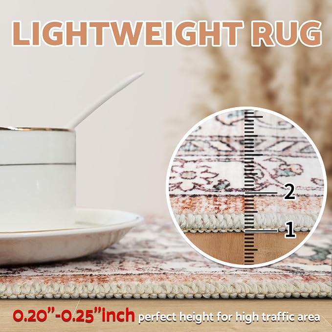 2x3 Washable Entryway Area Rug - Image 5