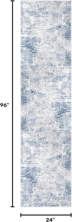 Abstract Runner Rug 2x8 Ft Washable Runners - Image 2