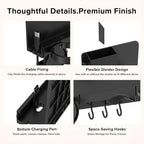 Versatile Bedside Wall Organizer, Floating Bedside Shelves | Ideal - Image 8