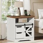 Farmhouse End Table Set of 2, Sofa Side Table - Image 4