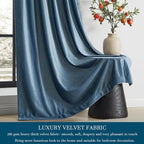 PRIMROSE Velvet Curtains 90 inch Long - Image 3