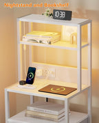 White Nightstand, Tall Night Stand - Image 6
