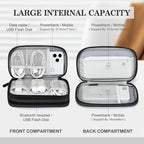 FYY Electronic Organizer, Travel Tech Pouch Bag, Cable Organizer Black | Wrist - Image 3