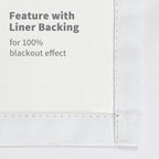 YoungsTex White Linen Blackout Curtains - Image 8