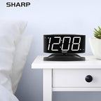 Sharp Digital Alarm Clock with Swivel Base - Image 5