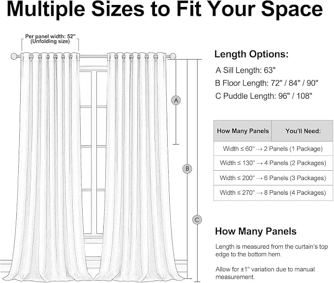Topfinel Light Blue Linen Blackout Curtains 102 Inches Long - Image 8