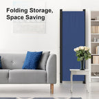 Room Partitions and Dividers 4 Panel Portable Wall w/ 3 Wider Feet Folding Room - Image 8