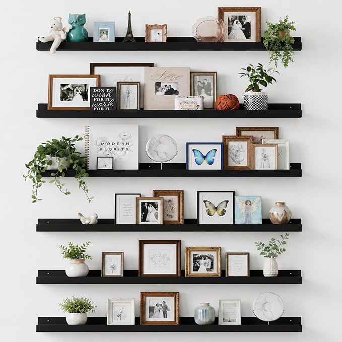 upsimples Floating Shelves for Wall Decor and Storage, Hallways Display and by upsimples