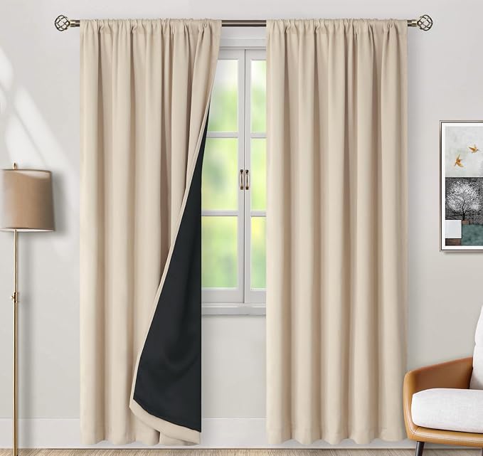 BGment Blackout Curtains 84 Inch Length 2 Panels Set - Image 2
