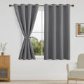 DWCN Grey Blackout Short Curtains by DWCN