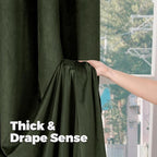 BGment 72 Inch Velvet Blackout Curtains - Image 8