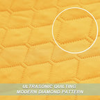 Exclusivo Mezcla Reversible King Size Quilt Bedding Set, Bright Yellow | - Image 4