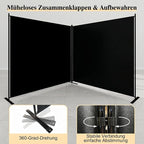 T&Jero 2-Panel Folding Room Divider, 6ft Tall Portable Privacy Screen Wall - Image 4