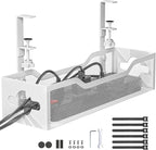 Under Desk Cable Management Tray White, Litwaro Cable Management Under Desk No by Litwaro