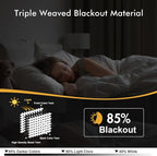 MIULEE Blackout Curtains for Bedroom 2 Panels 40 x 54 Inch Long Light Gray | - Image 2