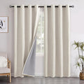 YoungsTex Linen Blackout Curtains 84 Inch Length by YoungsTex