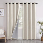 YoungsTex Linen Blackout Curtains 84 Inch Length by YoungsTex