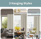 BGment 100% Blackout Curtains 80 Inch Length - Image 3