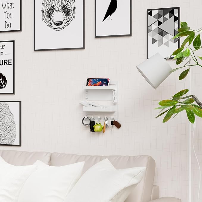 Bedside Wall Organizer for Dorm Bed, Small Room and Nightstand, Wall Mounted - Image 7