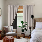 BGment Camel Blackout Curtains for Bedroom 63 Inch Length 2 Panels Set | - Image 2