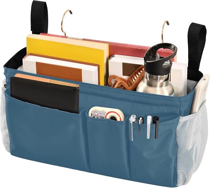 DOMIKING Caribbean Blue Bedside Caddy - Image 3