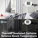BGment Greyish White Blackout Curtains - Image 4