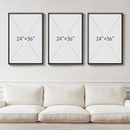 Large Framed Modern Abstract Wall Art - Image 3