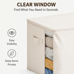6Pack Canvas Storage Bags for Clothes & Comforters - Image 3