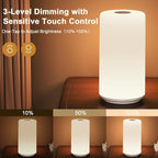 Touch Bedside Table Lamp, 3 Way Dimmable Warm White Lights - Image 3