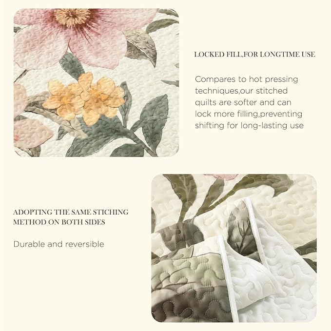 Quilt King Size, Reversible Polyester Coverlet Set - Image 8