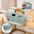 2Pcs Bedside Caddy for Dorm Bed Bedside Organizer, Bedside Storage - Image 2