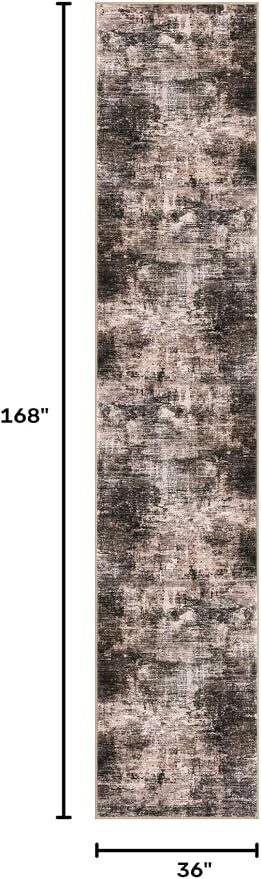 Abstract Runner Rug 3x14 Ft Washable Runners - Image 2