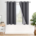 XWZO 100% Blackout Curtains 45 Inches Long by XWZO