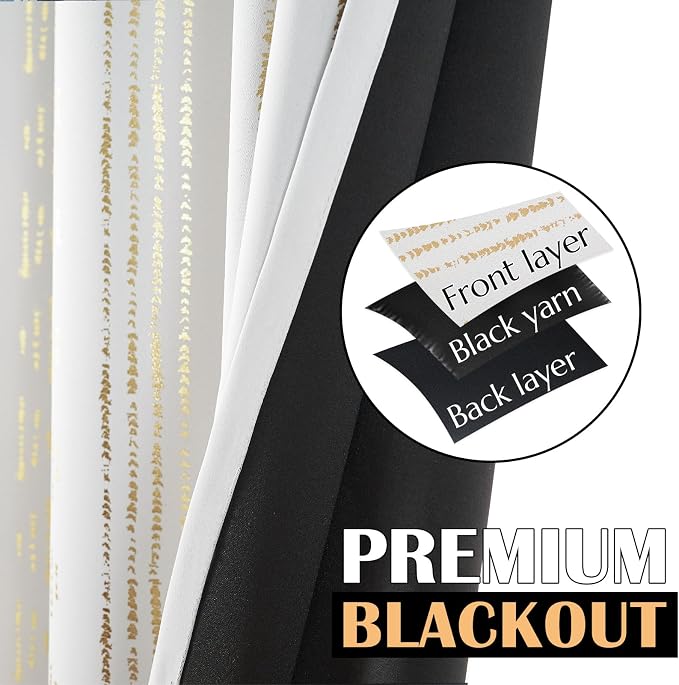 jinchan Boho Blackout Curtains 108 Inches Long - Image 4