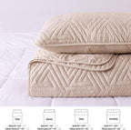 Whale Flotilla Soft Geometric King Quilt Set - Image 5