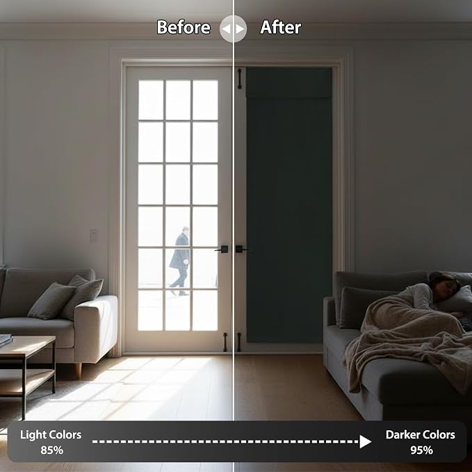 RYB HOME Blackout Curtain Privacy Window Drape - Image 5