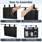Bedside Caddy Storage Organizer, Hanging Storage Bag Pocket | Bunk/Hospital Beds - Image 5
